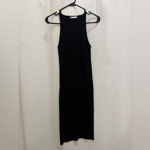 Zara Classic Black Midi Dress - Size Medium